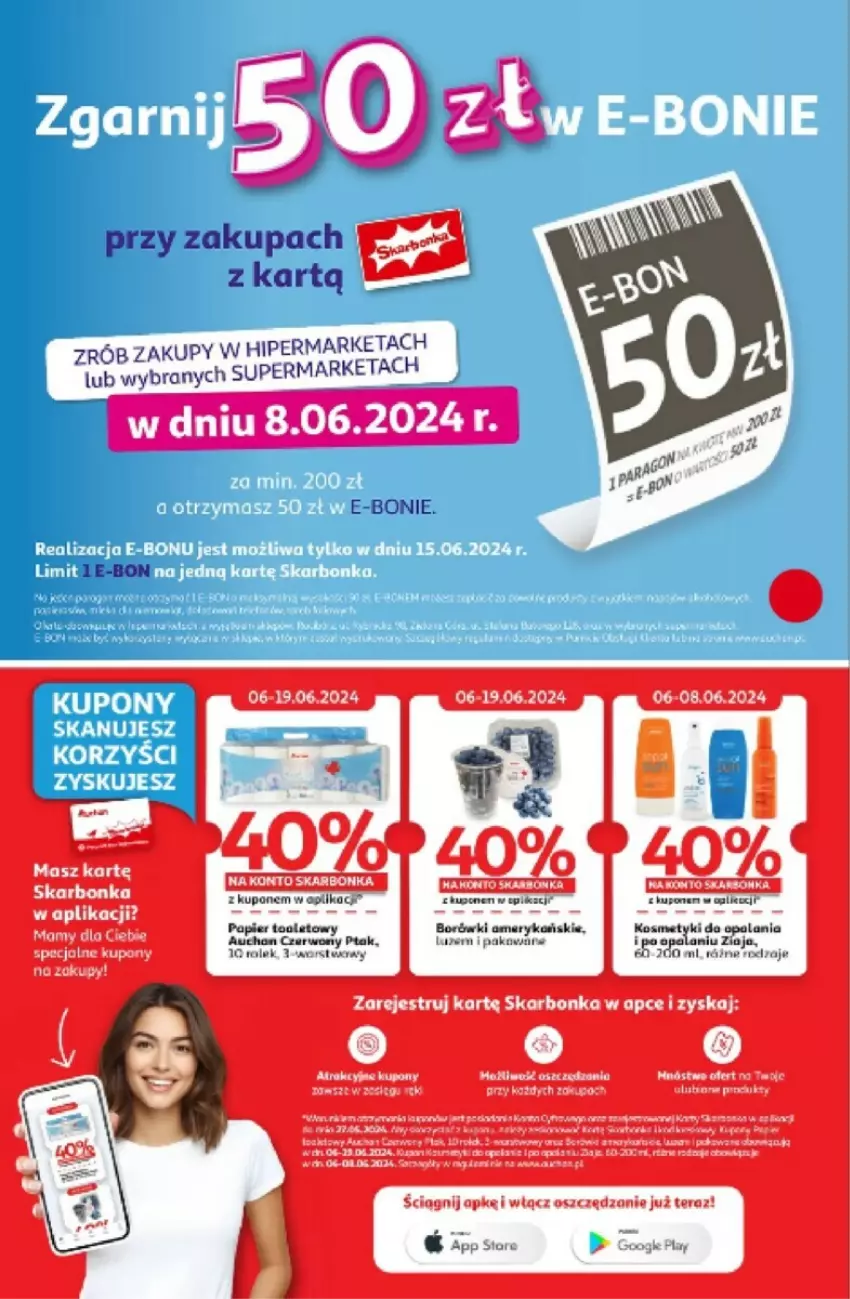 Gazetka promocyjna Auchan - ważna 06.06 do 12.06.2024 - strona 23 - produkty: Kawa, Papier, Tera, Ziaja