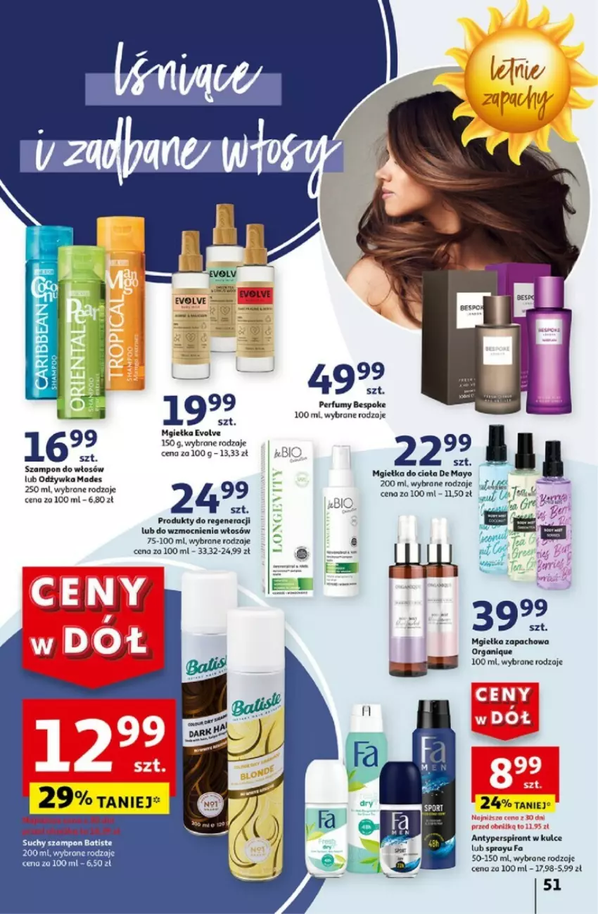 Gazetka promocyjna Auchan - ważna 06.06 do 12.06.2024 - strona 47 - produkty: Batiste, Perfum, Suchy szampon, Szampon