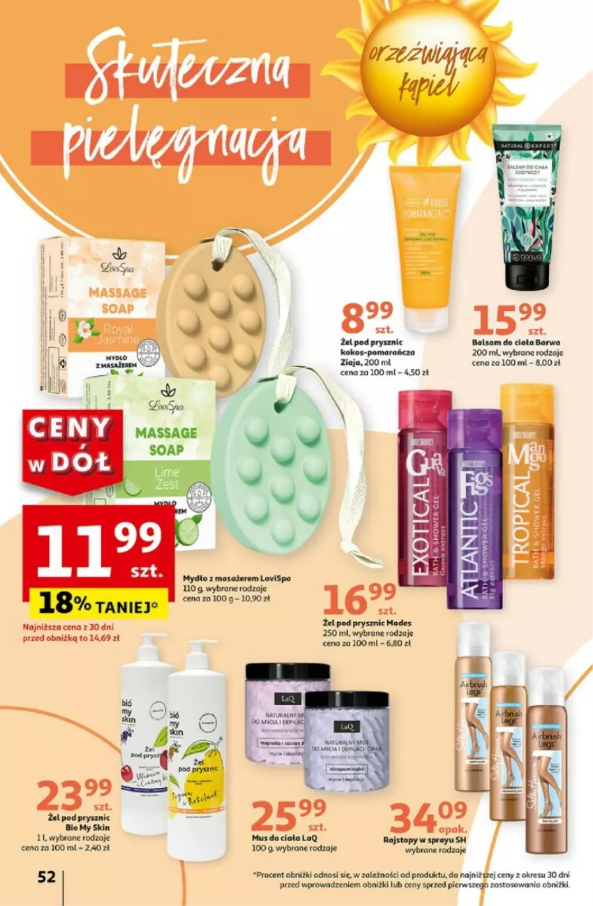 Gazetka promocyjna Auchan - ważna 06.06 do 12.06.2024 - strona 48 - produkty: Balsam do ciała, Kokos, Mango, Mus, Rajstopy, Top, Ziaja