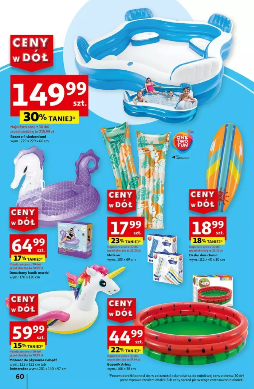Gazetka promocyjna Auchan - ważna 06.06 do 12.06.2024 - strona 57 - produkty: Arbuz, Jednorożec, Materac, Tera