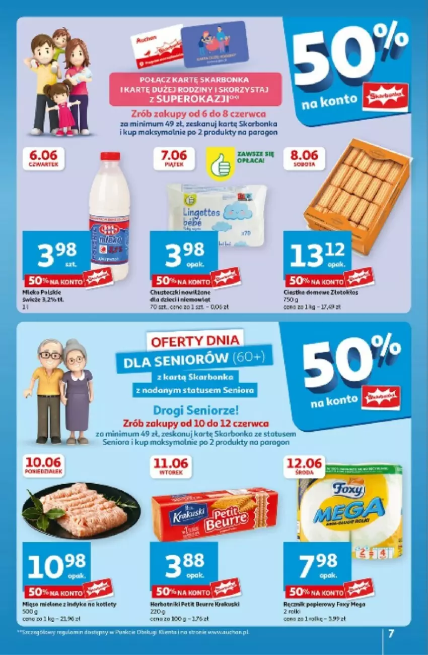 Gazetka promocyjna Auchan - ważna 06.06 do 12.06.2024 - strona 62 - produkty: Chusteczki, Dzieci, Fa, Kotlet, Mięso, Ręcznik, Rolki, Sos