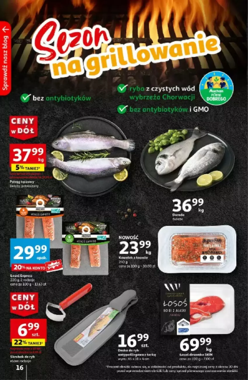Gazetka promocyjna Auchan - ważna 06.06 do 12.06.2024 - strona 8 - produkty: Pstrąg, Pstrąg tęczowy