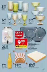 Gazetka promocyjna Auchan - Gazetka - ważna od 12.06 do 12.06.2024 - strona 42 - produkty: Ser, Talerz obiadowy, Poduszka dekoracyjna, LANA, Talerz, Talerz deserowy, Narzuta, Szklanka, Deser, Poduszka