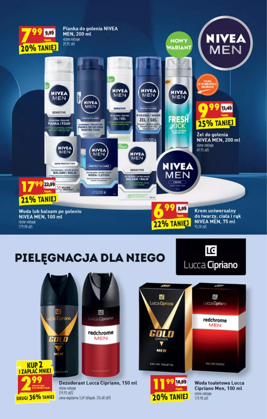 Gazetka promocyjna Biedronka - W tym tygodniu - ważna 02.11 do 06.11.2021 - strona 55 - produkty: Krem uniwersalny, Nivea, Nivea Men, Pianka do golenia, Woda