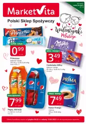 Gazetka promocyjna Market Vita - Gazetka promocyjna – Marketvita - Gazetka - ważna od 12.02 do 12.02.2022 - strona 1 - produkty: Princessa, Mirinda, Kawa, Tera, Pepsi, Czekolada, Milka, HP