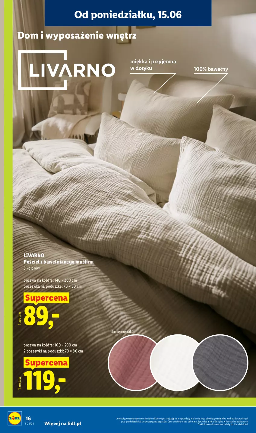 Gazetka promocyjna Lidl - Katalog ważny od 15.06 - ważna 15.06 do 20.06.2026 - strona 18 - produkty: Ivar, Pościel, Poszewka