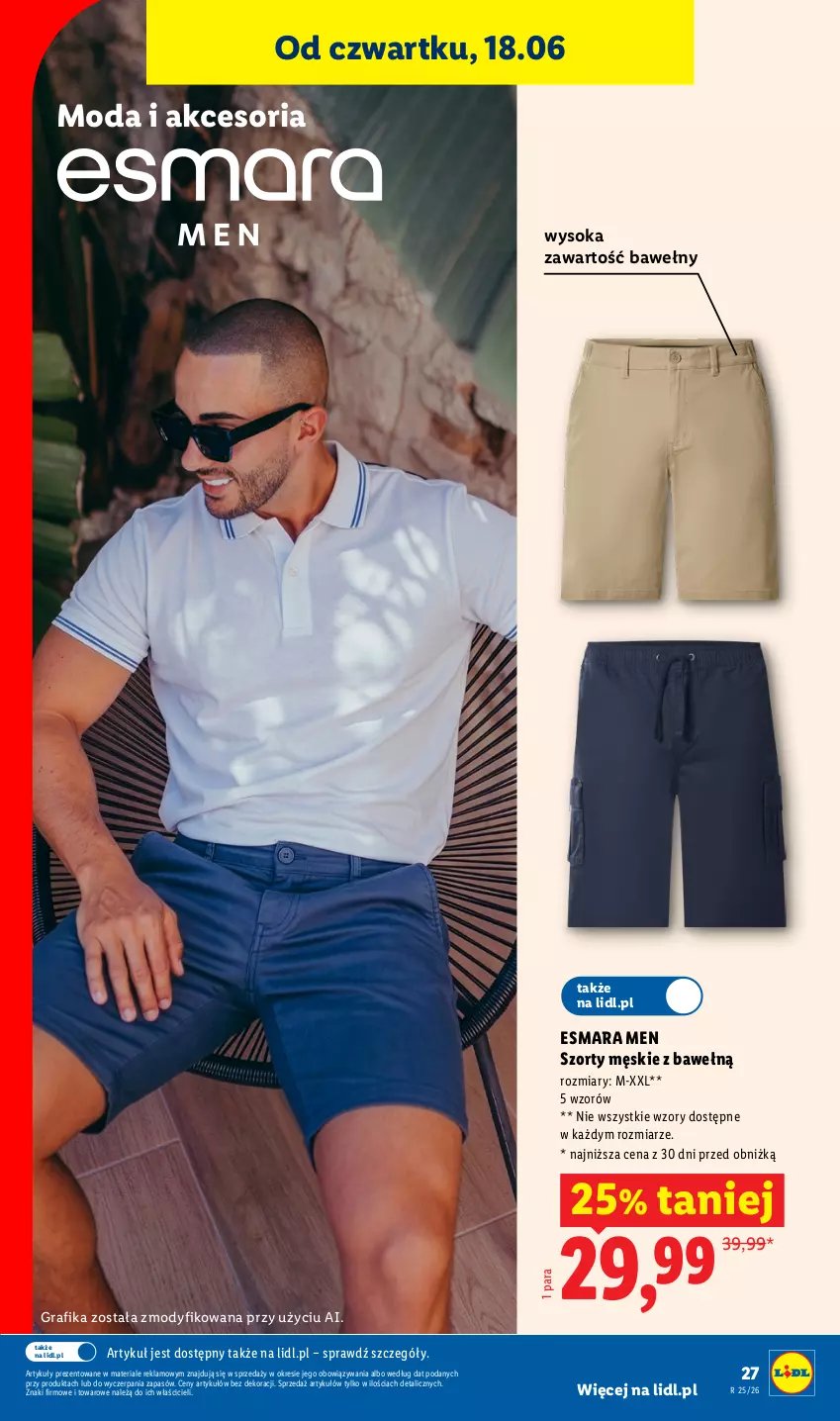 Gazetka promocyjna Lidl - Katalog ważny od 15.06 - ważna 15.06 do 20.06.2026 - strona 33 - produkty: Gra, Grafika, Moda, Sok, Szorty