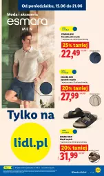 Gazetka promocyjna Lidl - Katalog ważny od 15.06 - Gazetka - ważna od 20.06 do 20.06.2026 - strona 23 - produkty: Klapki, Kosz, Koszulka, Moda