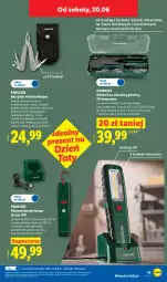 Gazetka promocyjna Lidl - Katalog ważny od 15.06 - Gazetka - ważna od 20.06 do 20.06.2026 - strona 49 - produkty: Parkside, Rum, Noż, Przewód, Pasek, Otwieracz, Wkręt, Torba, Szczypce, Pilnik, Nitownica, Reflektor, Lampa, Akumulator