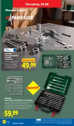 Gazetka promocyjna Lidl - Katalog ważny od 15.06 - Gazetka - ważna od 20.06 do 20.06.2026 - strona 50 - produkty: Parkside, Szpic, Zestaw wierteł, Ogród