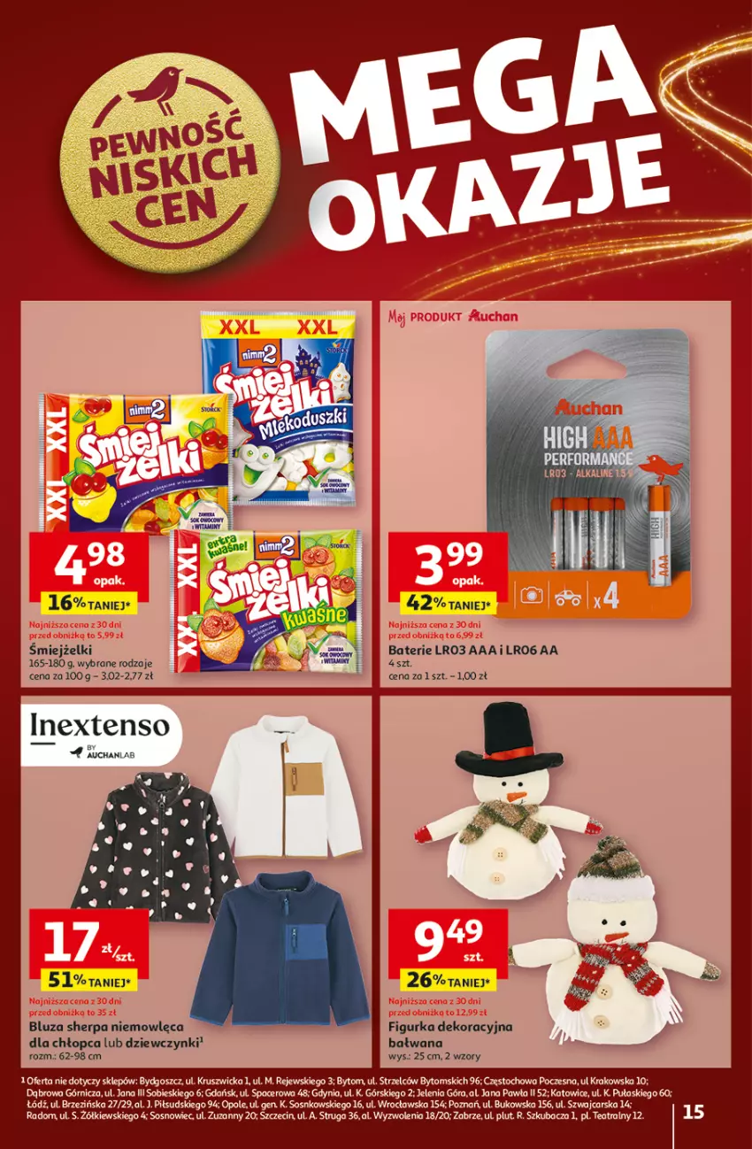 Gazetka promocyjna Auchan - Pewność Niskich Cen Hipermarket - ważna 28.11 do 04.12.2024 - strona 15 - produkty: Bluza, Cars, Sos