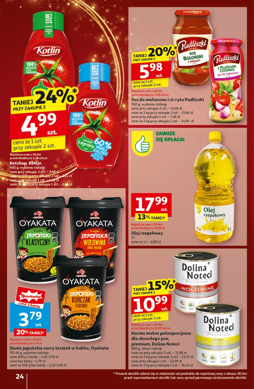 Gazetka promocyjna Auchan - Pewność Niskich Cen Hipermarket - ważna 28.11 do 04.12.2024 - strona 26 - produkty: Kurczak, Makaron, Por, Pudliszki, Ryż, Sos, Sos do makaronu