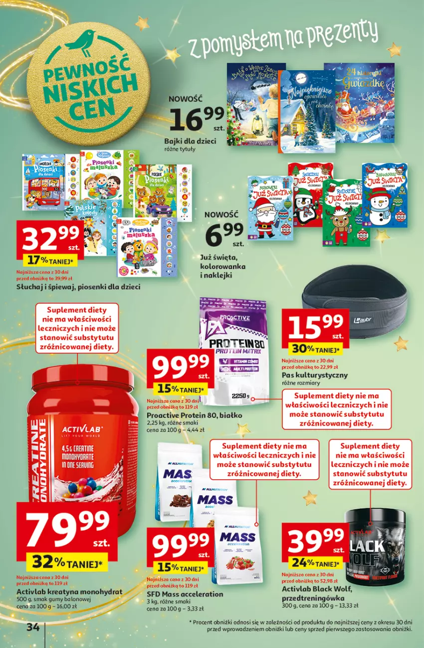 Gazetka promocyjna Auchan - Pewność Niskich Cen Hipermarket - ważna 28.11 do 04.12.2024 - strona 42 - produkty: Dzieci, Klej, Kolorowanka, Lack, Suplement diety, Znicz