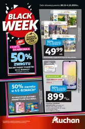 Gazetka promocyjna Auchan - Pewność Niskich Cen Hipermarket - Gazetka - ważna od 04.12 do 04.12.2024 - strona 1 - produkty: Amol, Bateria, Samsung, Gala, Smartfon