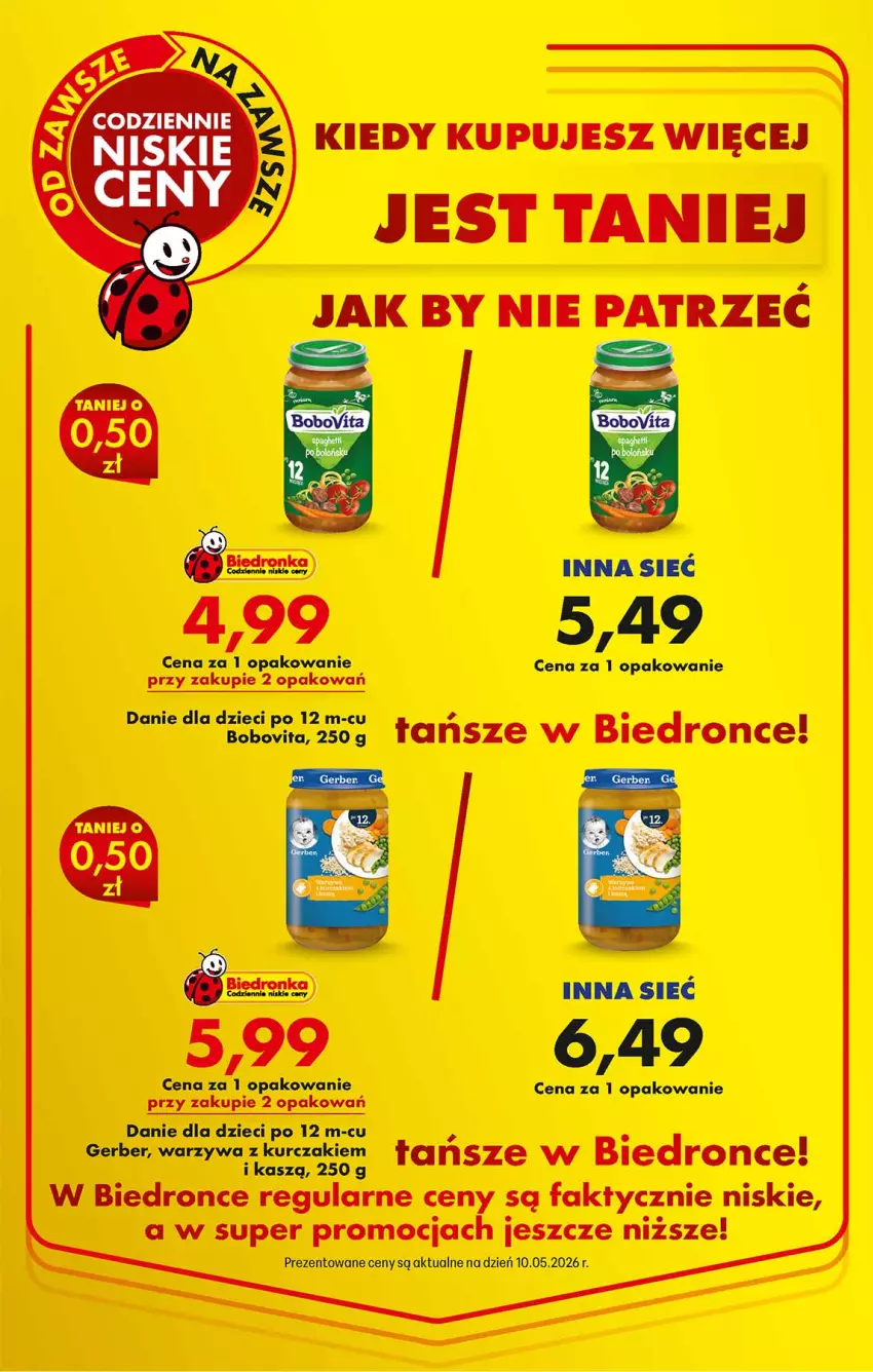 Gazetka promocyjna Biedronka - Gazetka - ważna 11.05 do 18.05.2026 - strona 4 - produkty: BoboVita, Danie dla dzieci, Dzieci, Fa, Gerber, Kurczak, Warzywa