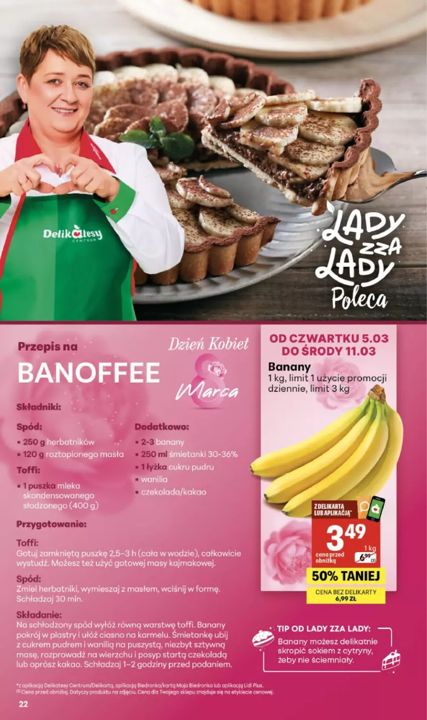 Gazetka promocyjna Delikatesy Centrum - Franczyza DC10 Czwartek - ważna 05.03 do 11.03.2026 - strona 22 - produkty: Banany