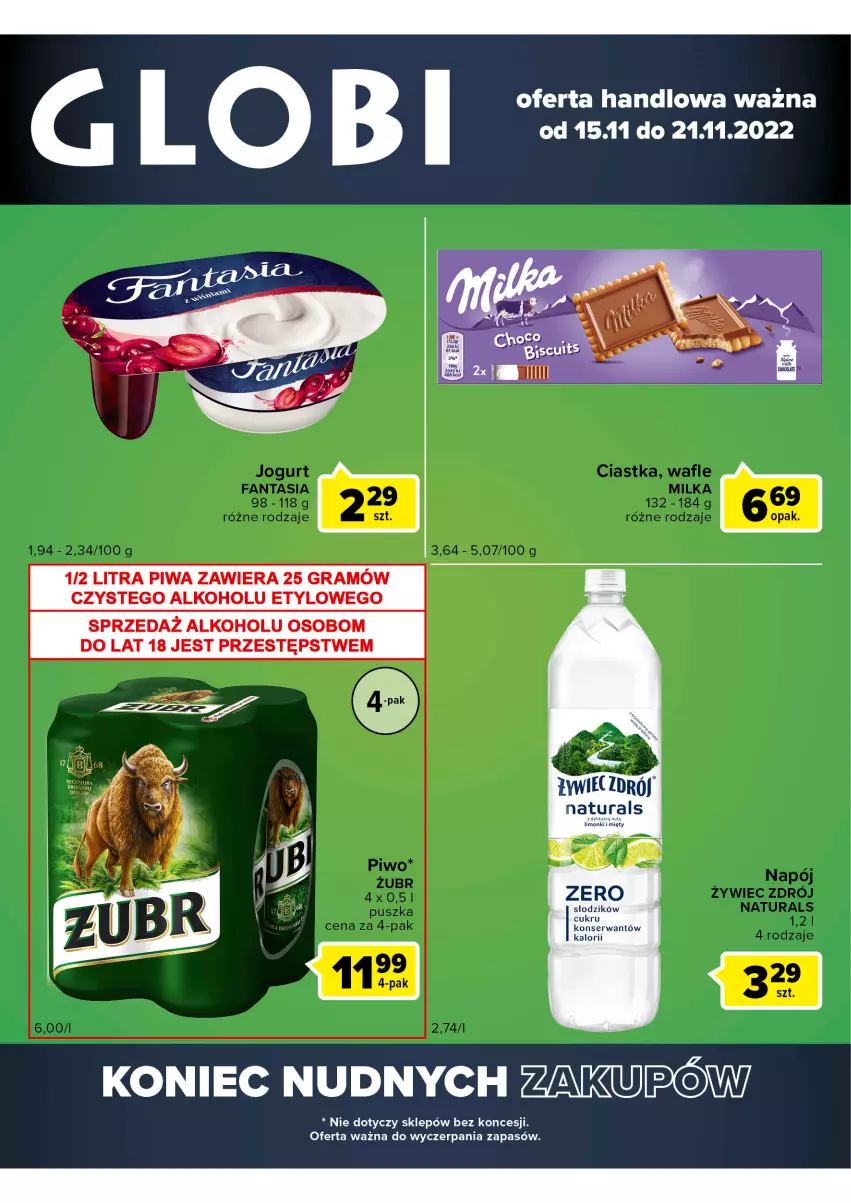 Gazetka promocyjna Carrefour - Gazetka Globi - ważna 15.11 do 21.11.2022 - strona 1 - produkty: Gra, Piwa, Ser