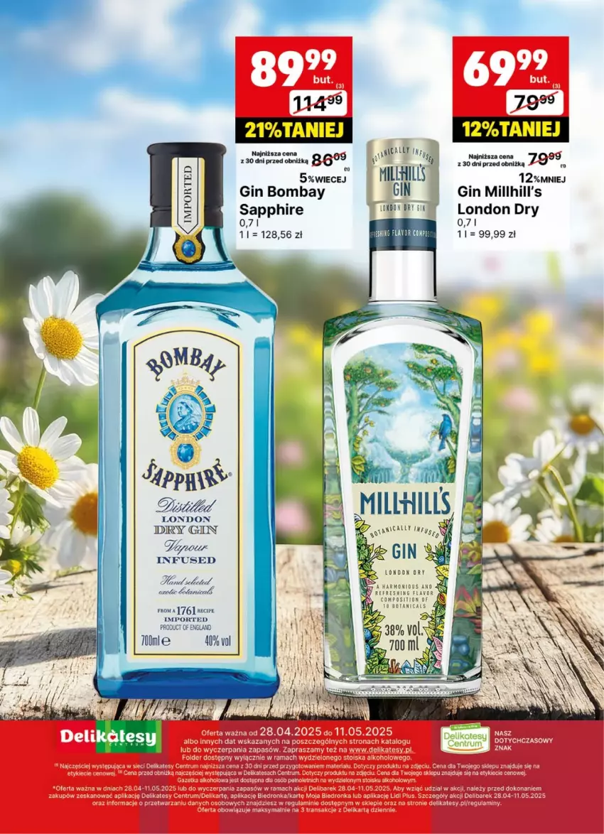 Gazetka promocyjna Delikatesy Centrum - DeliBarek DC18-DC19 - ważna 28.04 do 11.05.2025 - strona 22 - produkty: Gin, Por
