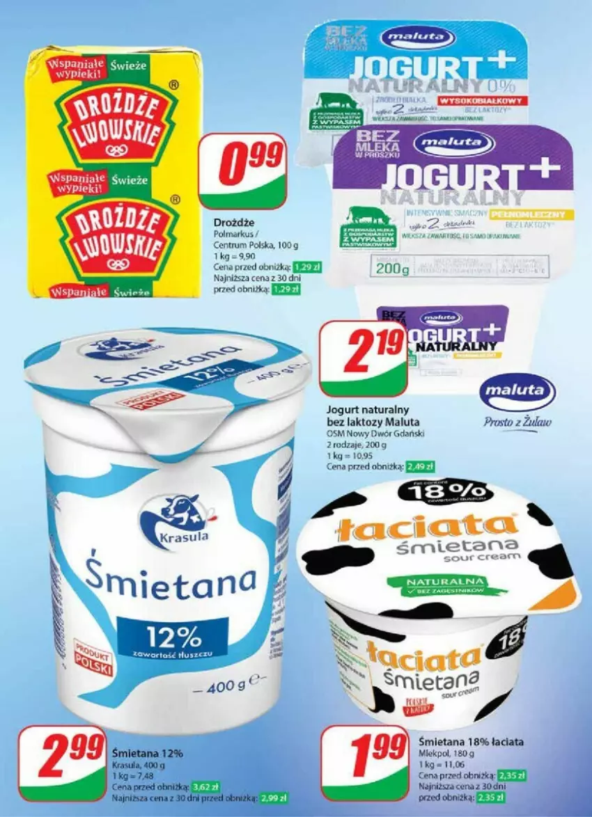 Gazetka promocyjna Dino - ważna 08.05 do 14.05.2024 - strona 33 - produkty: Drożdże, Jogurt, Jogurt naturalny, Olma, Rum