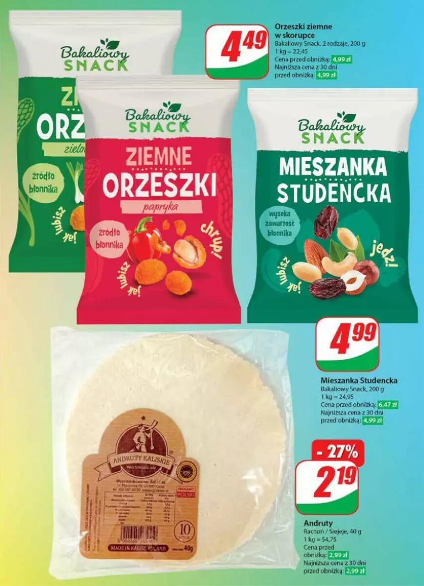 Gazetka promocyjna Dino - ważna 08.05 do 14.05.2024 - strona 38 - produkty: Mieszanka studencka, Orzeszki, Orzeszki ziemne, Sok