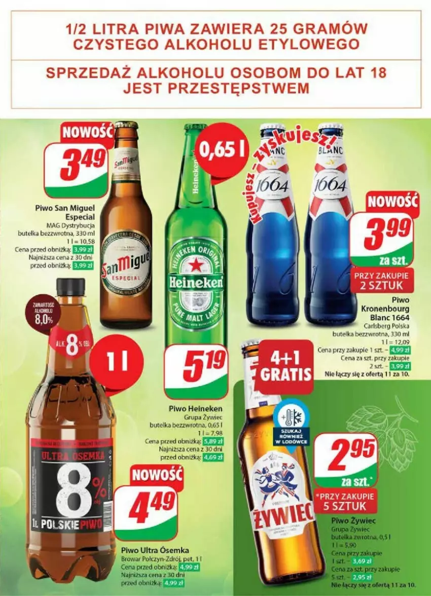 Gazetka promocyjna Dino - ważna 08.05 do 14.05.2024 - strona 44 - produkty: Carlsberg, Gra, Heineken, Piwa, Piwo