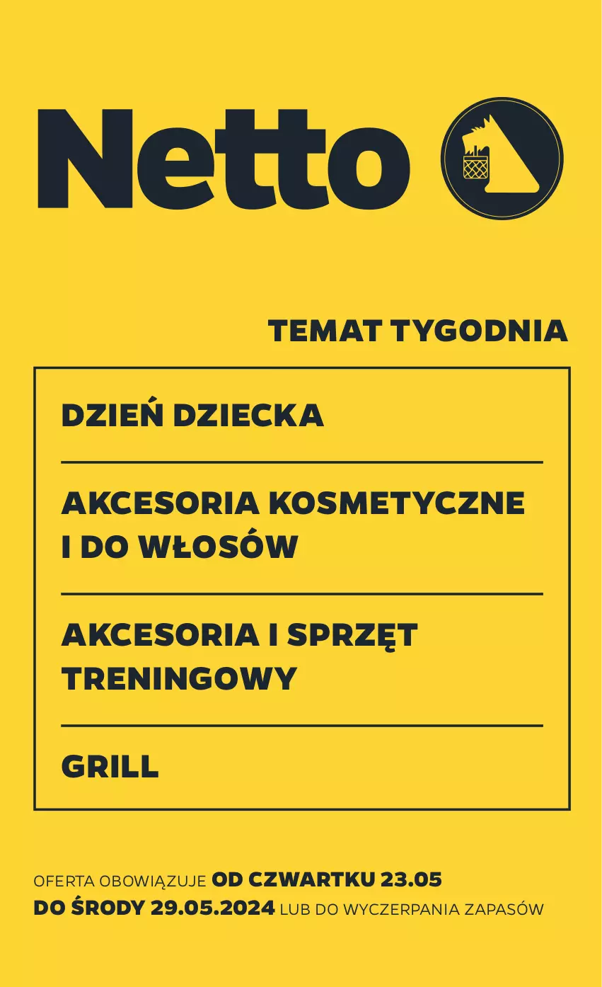 Gazetka promocyjna Netto - Od Czwartku Przemysłowa - ważna 23.05 do 29.05.2024 - strona 1 - produkty: Grill