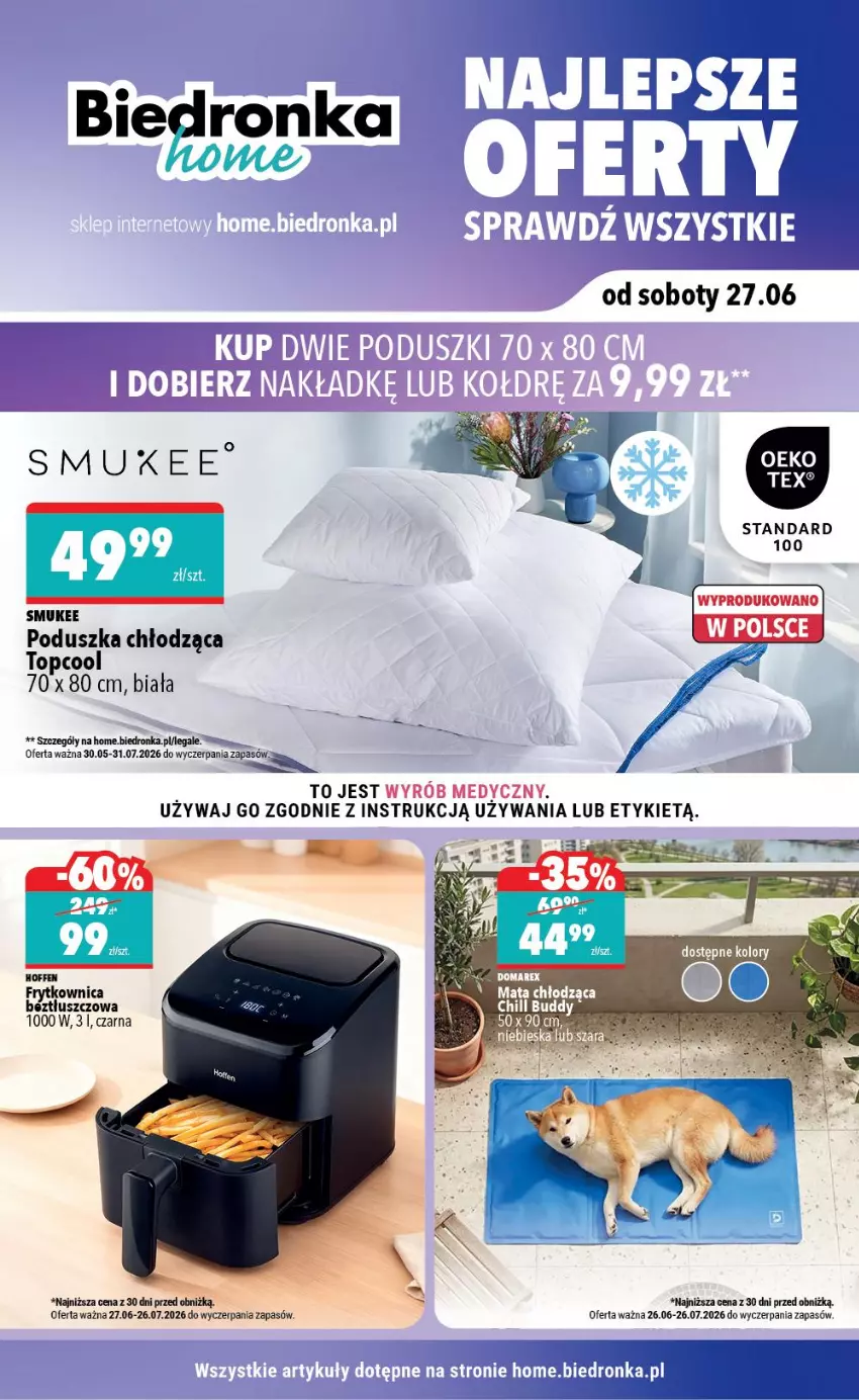 Gazetka promocyjna Biedronka - Biedronka Home - ważna 30.05 do 31.07.2026 - strona 1 - produkty: Poduszka, Top