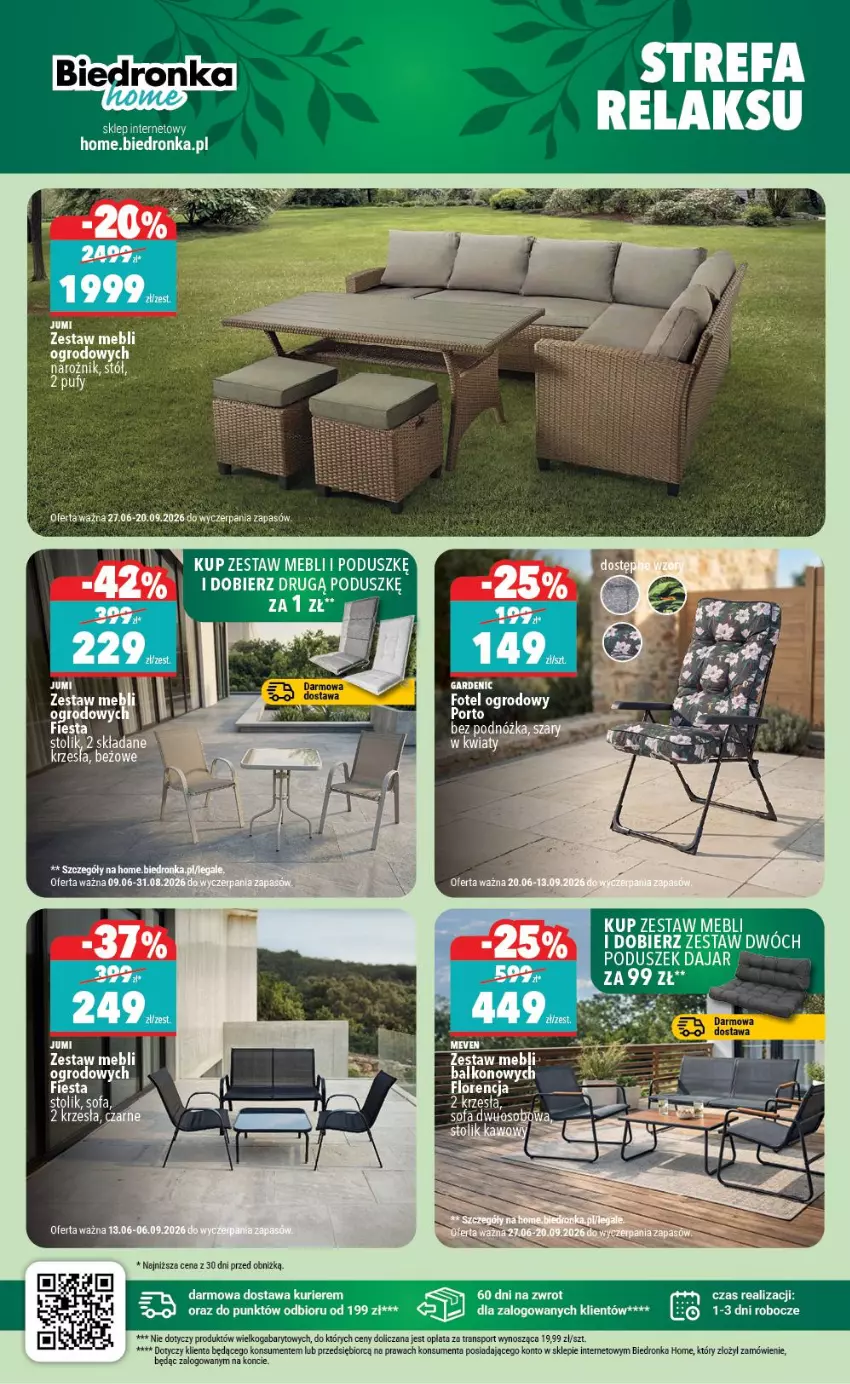 Gazetka promocyjna Biedronka - Biedronka Home - ważna 30.05 do 31.07.2026 - strona 2 - produkty: Fa, Narożnik, Por, Puf, Sofa, Sport, Stół, Stolik, Tran