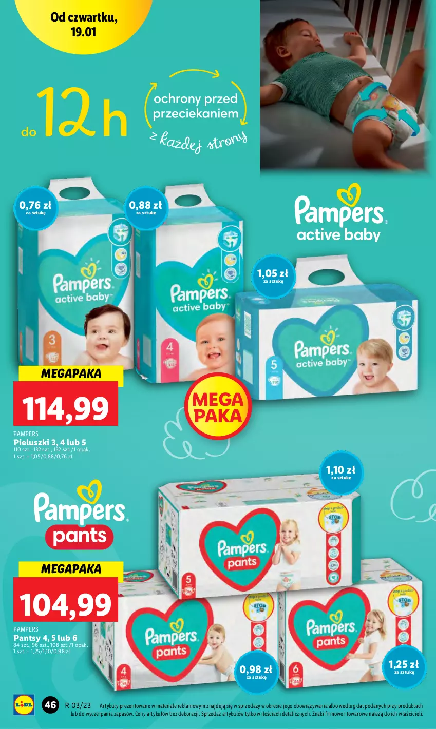 Gazetka promocyjna Lidl - GAZETKA - ważna 19.01 do 21.01.2023 - strona 52 - produkty: Pampers