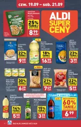 Gazetka promocyjna Aldi - Pełna oferta - Gazetka - ważna od 21.09 do 21.09.2024 - strona 22 - produkty: Piwa, Piwo, Lubella, Makaron, Mus, Gra, Orzeszki, Namysłów, Bell, Chipsy, Pepsi, Schweppes, Napój gazowany, Olej rzepakowy, Bella, Orzeszki ziemne, Napój, Olej, Kukurydza