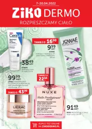 Gazetka promocyjna Ziko - 7-20.04.2022 - Gazetka - ważna od 20.04 do 20.04.2022 - strona 1 - produkty: Krem do twarzy, CeraVe, Lierac, Hibiskus, Nuxe, Flora, Olej
