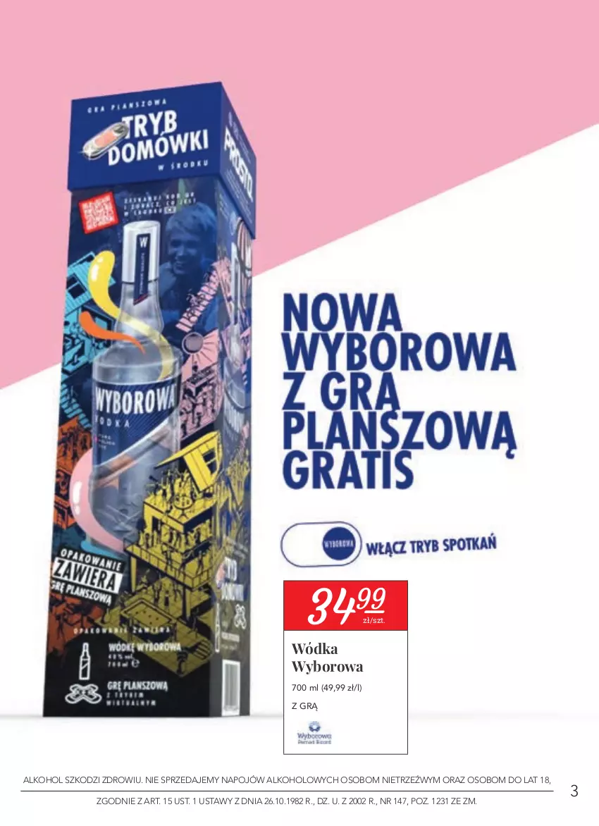 Gazetka promocyjna Stokrotka - Katalog Wiosenne inspiracje - ważna 22.04 do 26.05.2021 - strona 3 - produkty: Wódka, Wyborowa