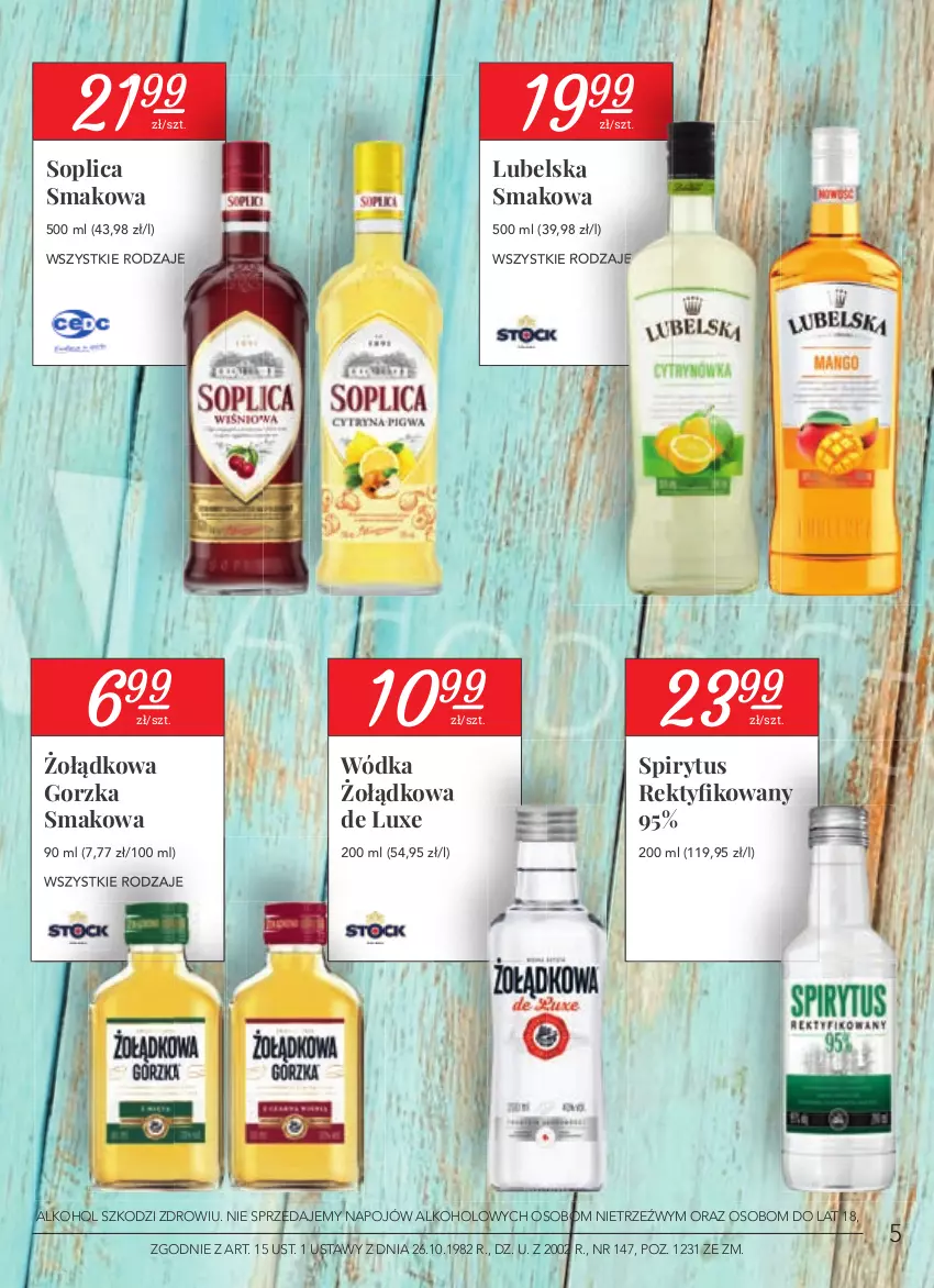 Gazetka promocyjna Stokrotka - Katalog Wiosenne inspiracje - ważna 22.04 do 26.05.2021 - strona 5 - produkty: Soplica, Wódka