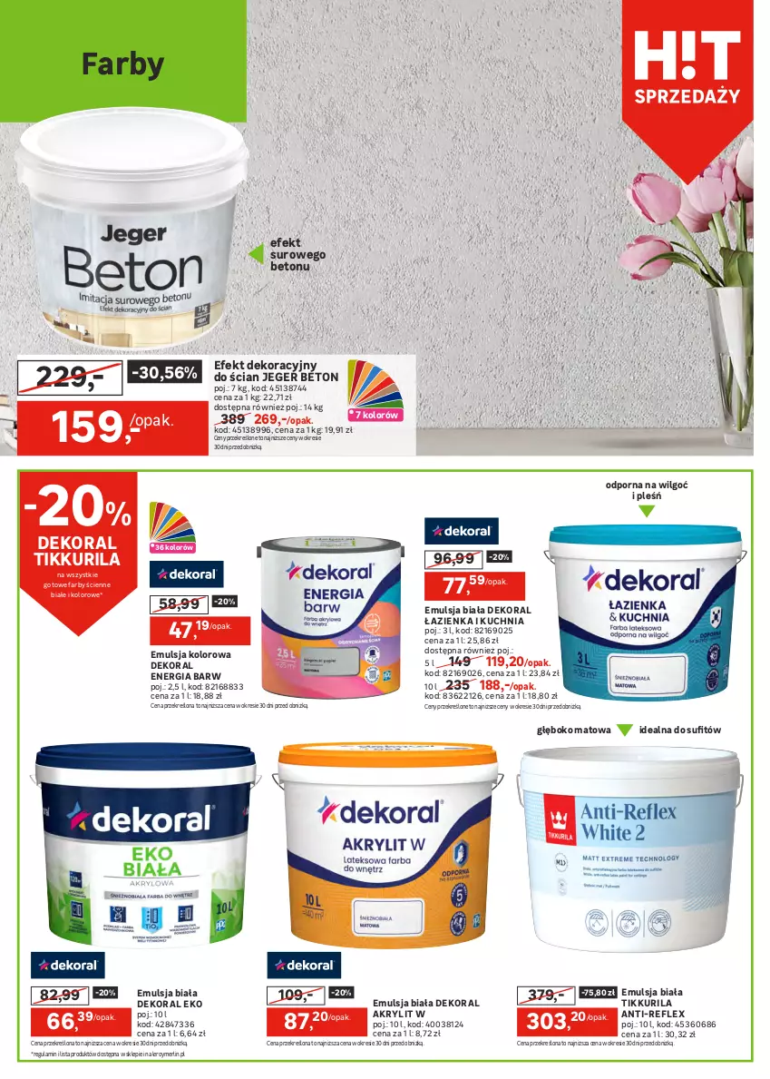 Gazetka promocyjna Leroy Merlin - Gazetka Leroy Merlin - ważna 16.10 do 11.11.2024 - strona 12 - produkty: Dekoral, Dulux, Emulsja, Fa, Farba akrylowa, Gra, Kuchnia, LG, Luxens, Por