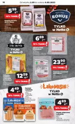 Gazetka promocyjna Netto - Artykuły spożywcze - Gazetka - ważna od 06.05 do 06.05.2023 - strona 16 - produkty: Piec, Kurczak, Polędwica, Sos, Szynka wieprzowa, Parówki, Pasztet, Stół, Salceson, Szynka