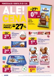 Gazetka promocyjna Aldi - ALE! CENA od Poniedziałku - Gazetka - ważna od 03.04 do 03.04.2021 - strona 12 - produkty: Lubisie, Ser, Kawa, Tera, Lody, Czekolada, Mysz, E. Wedel, Kakao, Kinder