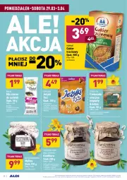 Gazetka promocyjna Aldi - ALE! CENA od Poniedziałku - Gazetka - ważna od 03.04 do 03.04.2021 - strona 20 - produkty: Goplana, Ryż, Gry, Cukier, Migdały, Jeżyki, Kawa, Diamant, Tera, LANA, Sałat, Konfitura, Czekolada mleczna, Herbatniki, Maliny, Vita C, Czekolada, Syrop, Cukier trzcinowy, Gres, Kokos