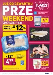 Gazetka promocyjna Aldi - ALE! CENA od Poniedziałku - Gazetka - ważna od 03.04 do 03.04.2021 - strona 31 - produkty: Polędwica, Halibut, Por, Balta Mare, Lodówka, Ryby i owoce morza, Królik, Tera, Owoce morza, Owoce, Dorsz