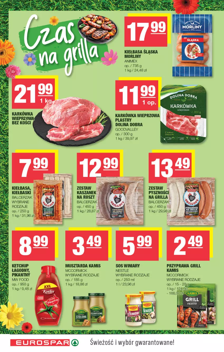 Gazetka promocyjna Spar - EuroSpar - ważna 01.06 do 11.06.2025 - strona 10 - produkty: Grill, Kamis, Karkówka wieprzowa, Kasza, Ketchup, Kiełbasa, Kiełbasa śląska, Morliny, Mus, Musztarda, Winiary