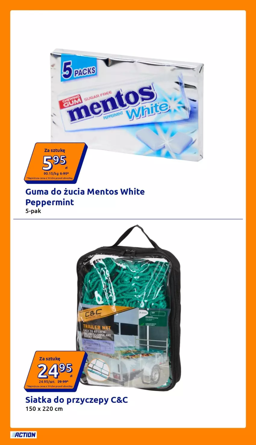 Gazetka promocyjna Action - Gazetka tydzień 29 2026 - ważna 15.07 do 21.07.2026 - strona 17 - produkty: Guma do żucia, Mentos, Siatka