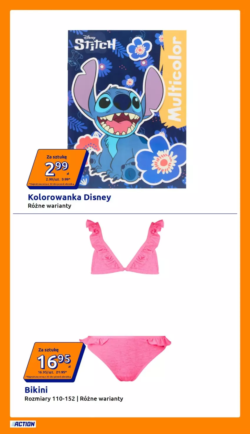 Gazetka promocyjna Action - Gazetka tydzień 29 2026 - ważna 15.07 do 21.07.2026 - strona 19 - produkty: Bikini, Disney, Kolorowanka