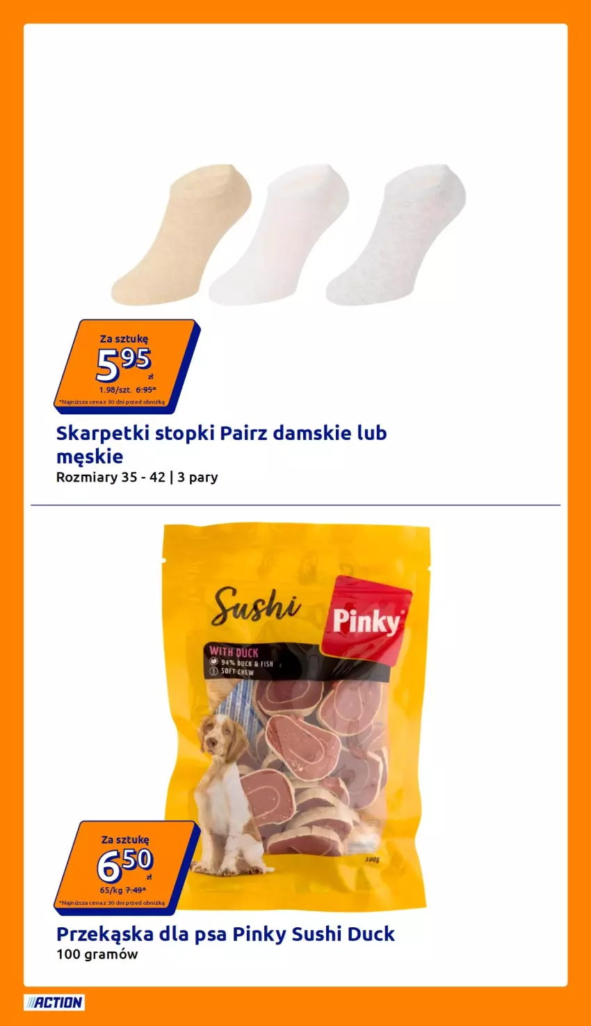 Gazetka promocyjna Action - Gazetka tydzień 29 2026 - ważna 15.07 do 21.07.2026 - strona 2 - produkty: Duck, Gra, Karp, Skarpetki, Sushi, Top