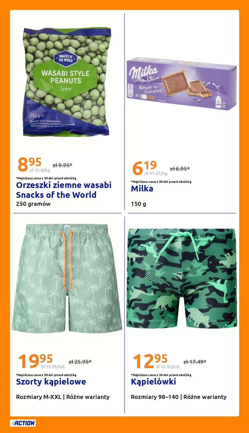 Gazetka promocyjna Action - Gazetka tydzień 29 2026 - ważna 15.07 do 21.07.2026 - strona 25 - produkty: AEG, Gra, Milka, Orzeszki, Orzeszki ziemne, Szorty, Wasa
