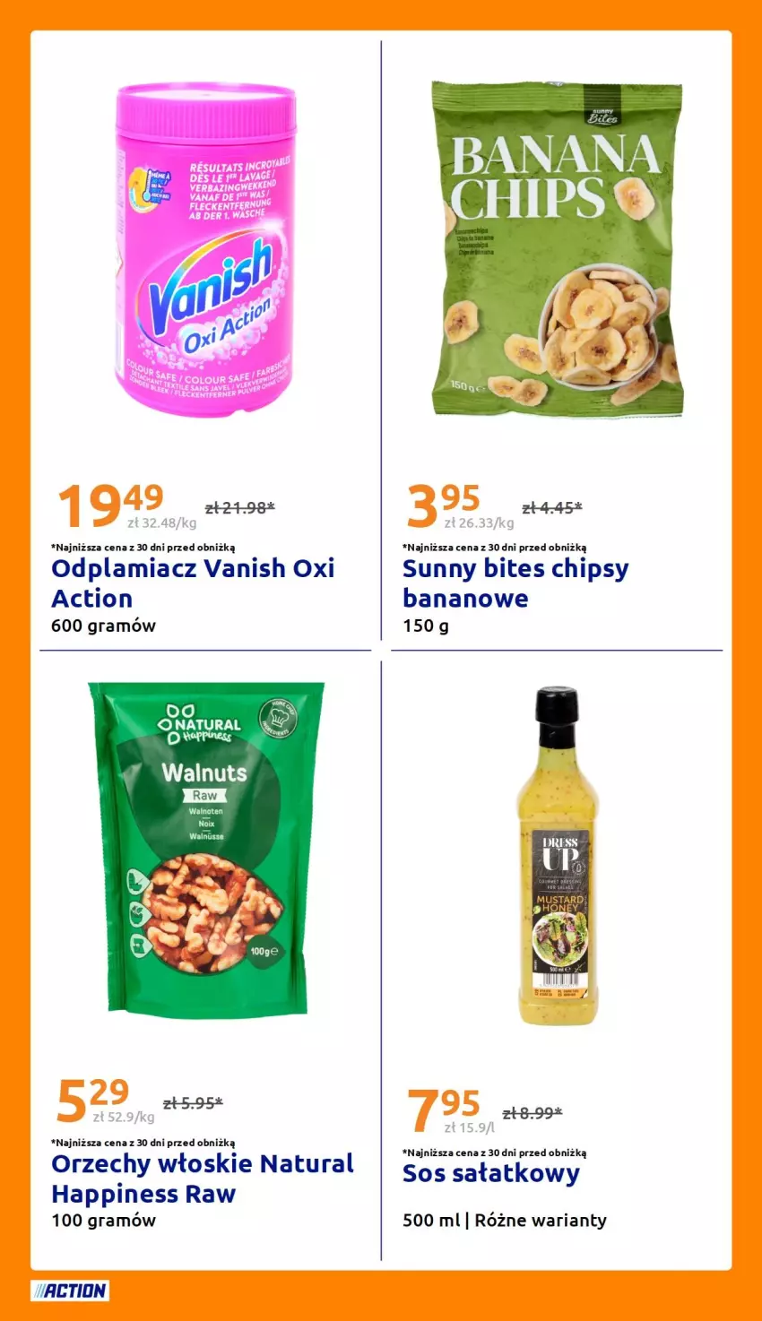 Gazetka promocyjna Action - Gazetka tydzień 29 2026 - ważna 15.07 do 21.07.2026 - strona 27 - produkty: Chipsy, Gra, Odplamiacz, Orzechy włoskie, Sałat, Sos, Vanish