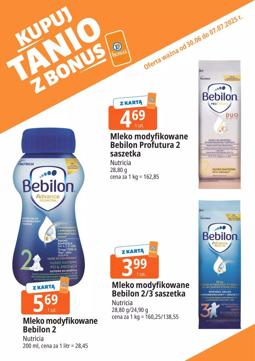Gazetka promocyjna E Leclerc - ważna 30.06 do 07.07.2025 - strona 7 - produkty: BEBILON, Dada, Dzieci, Karmi, Mleko, Mleko modyfikowane, O nas, Por