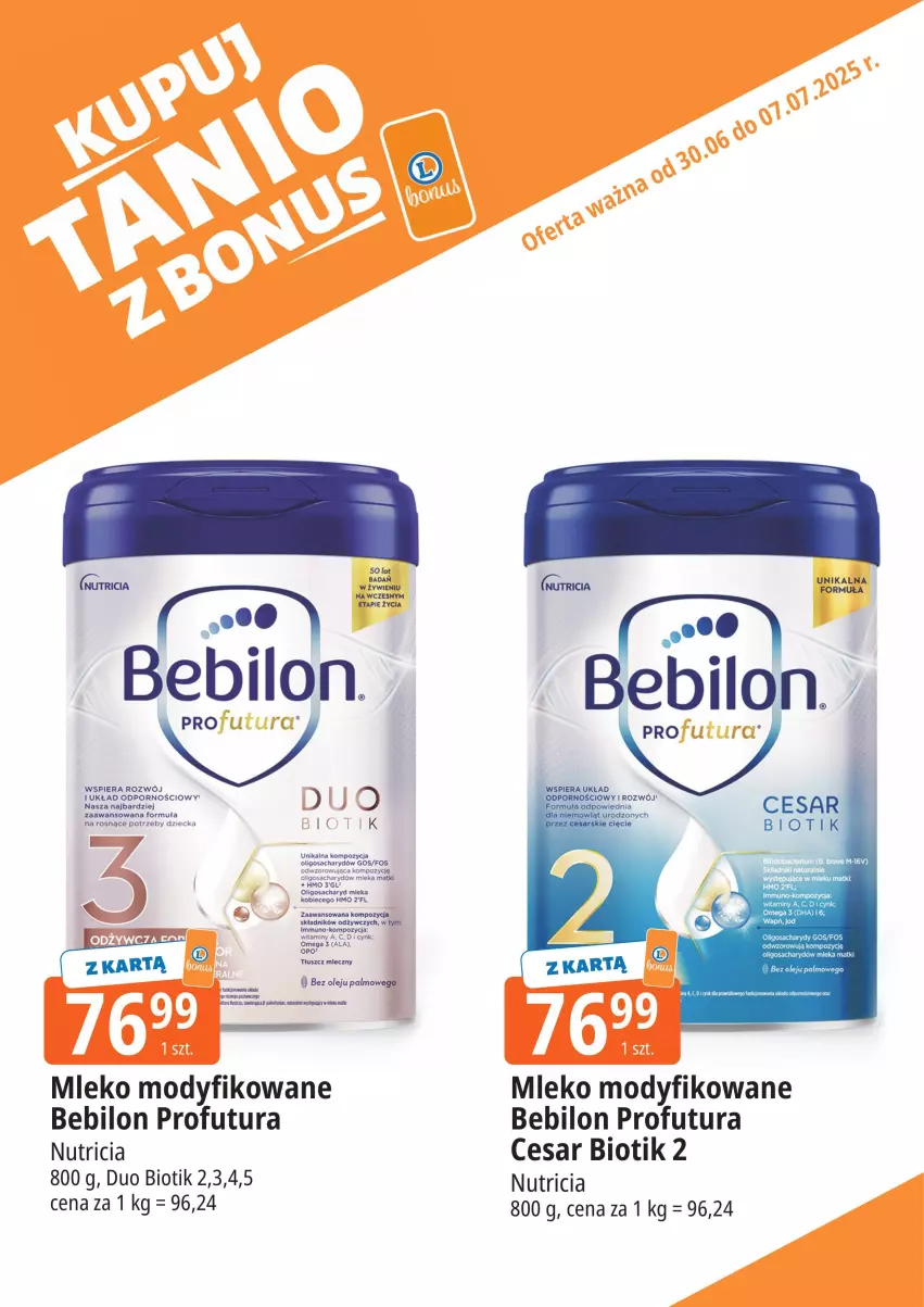 Gazetka promocyjna E Leclerc - ważna 30.06 do 07.07.2025 - strona 8 - produkty: BEBILON, Cynk, Mleko, Mleko modyfikowane, Olej, Por