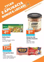 Gazetka promocyjna E Leclerc - Gazetka - ważna od 07.07 do 07.07.2025 - strona 9 - produkty: Sos, Ser, Rio Mare, Bulion, Lion, Spichlerz Rusiecki, Tuńczyk, Knorr