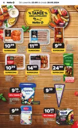 Gazetka promocyjna Netto - Od Czwartku - Gazetka - ważna od 29.05 do 29.05.2024 - strona 6 - produkty: Kurczak, Sok, Ser, Gin, Sokołów, Mięso z uda kurczaka, Brie, Gorgonzola, Kiełbaski białe, Camembert, Boczek, Grill, Mięso