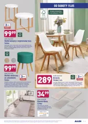 Gazetka promocyjna Aldi - Gazetka - ważna od 15.05 do 15.05.2021 - strona 10 - produkty: Stołek, Stolik, Wełna, Stolik kawowy, Krzesło, Siedzisko, Dywan, Podkład