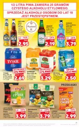 Gazetka promocyjna Kaufland - OFERTA TYGODNIA - Gazetka - ważna od 11.08 do 11.08.2021 - strona 31 - produkty: Piwa, Piwo, Koc, Gra, Somersby, Chipsy, Tyskie, Chrupki, Piwo jasne, Przysnacki, Lorenz, Okocim, Captain Jack
